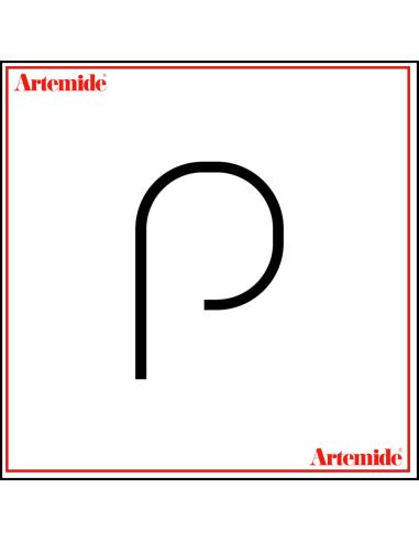 Artemide Alphabet Of Light Lampada Da Parete 'P' Lowercase E Solo Supporto