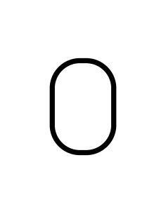 Artemide Alphabet Of Light Lampada Da Parete 'O' Uppercase