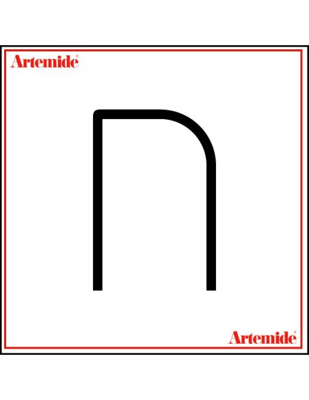 Artemide Alphabet Of Light Lampada Da Parete 'N' Uppercase E Solo Supporto