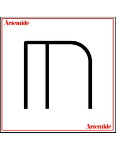 Artemide Alphabet Of Light Lampada Da Parete 'M' Uppercase E Solo Supporto