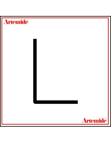 Artemide Alphabet Of Light Lampada Da Parete 'L' Uppercase E Solo Supporto