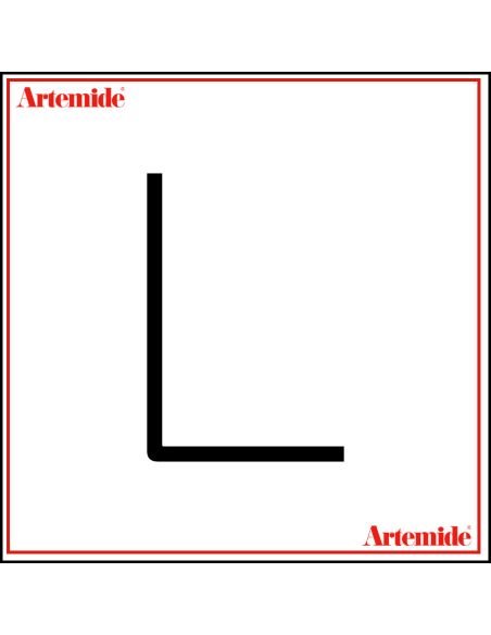 Artemide Alphabet Of Light Lampada Da Parete 'L' Uppercase E Solo Supporto