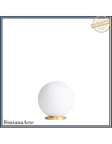 Fontana Arte Pallina Lampada Tavolo Piccola Ottone